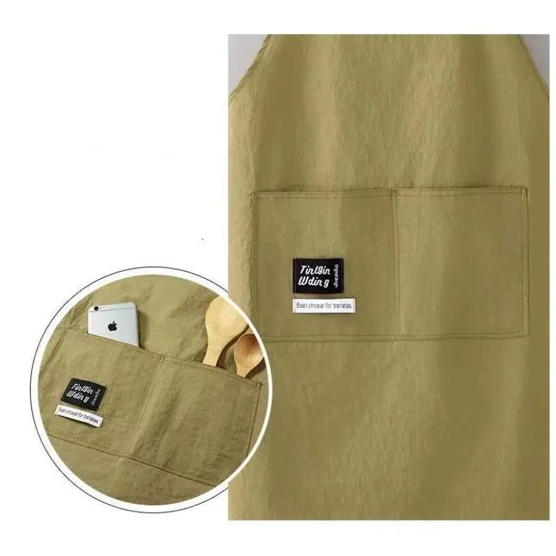 Breathable Cotton Kitchen Apron – Home & Restaurant Use