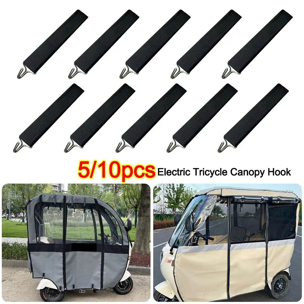 Universal Tricycle Canopy Hook – Windproof Elastic Rain Curtain
