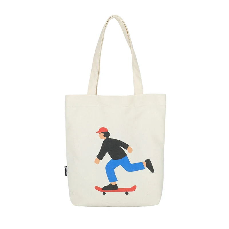 Cartoon Harajuku Canvas Crossbody Bag – Cute Women's Shoulder Bag Canvas Shoulder Bag Nixie