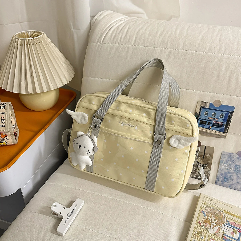 Nixie Large Nylon Crossbody Shoulder Bag for Women – Travel Crossbody Shoulder Bag Nixie Yellow