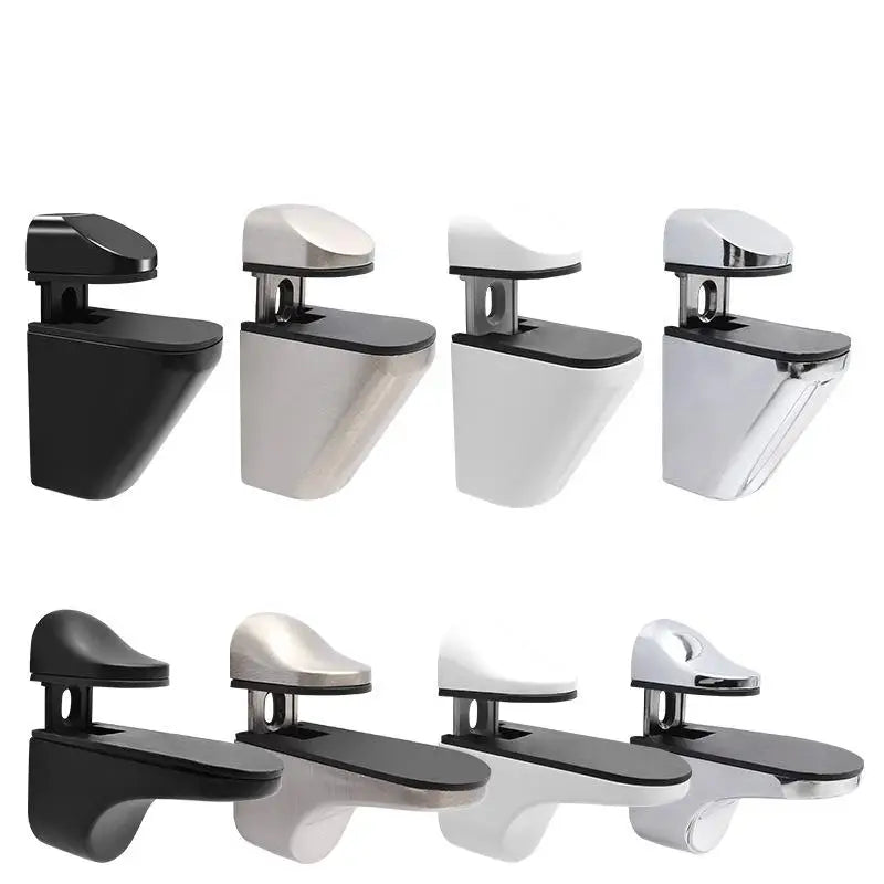 Adjustable Glass & Wood Shelf Clips – Zinc Alloy Brackets Shelf Support Clips Nixie