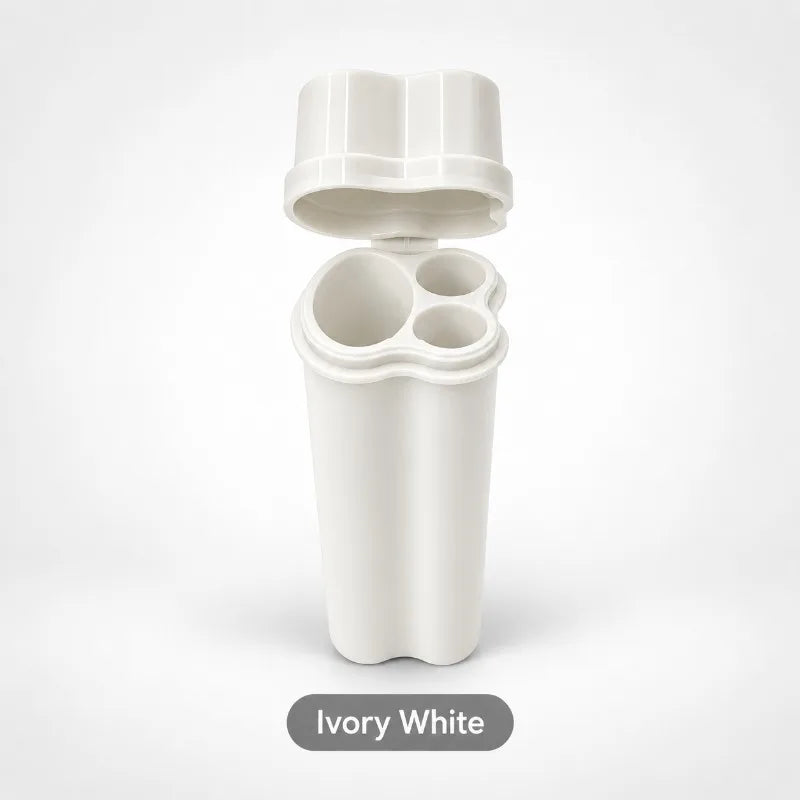 Waterproof Cigarette & Lighter Case – Frosted Acrylic Flip Lid