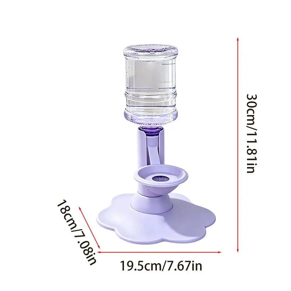 Elevated Gravity Pet Water Dispenser Stand for Cats & Dogs Pet Water Dispenser Nixie Purple