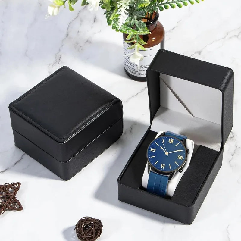 PU Leather Single Watch Box – Display Case & Travel Organizer Watch Storage Box Nixie