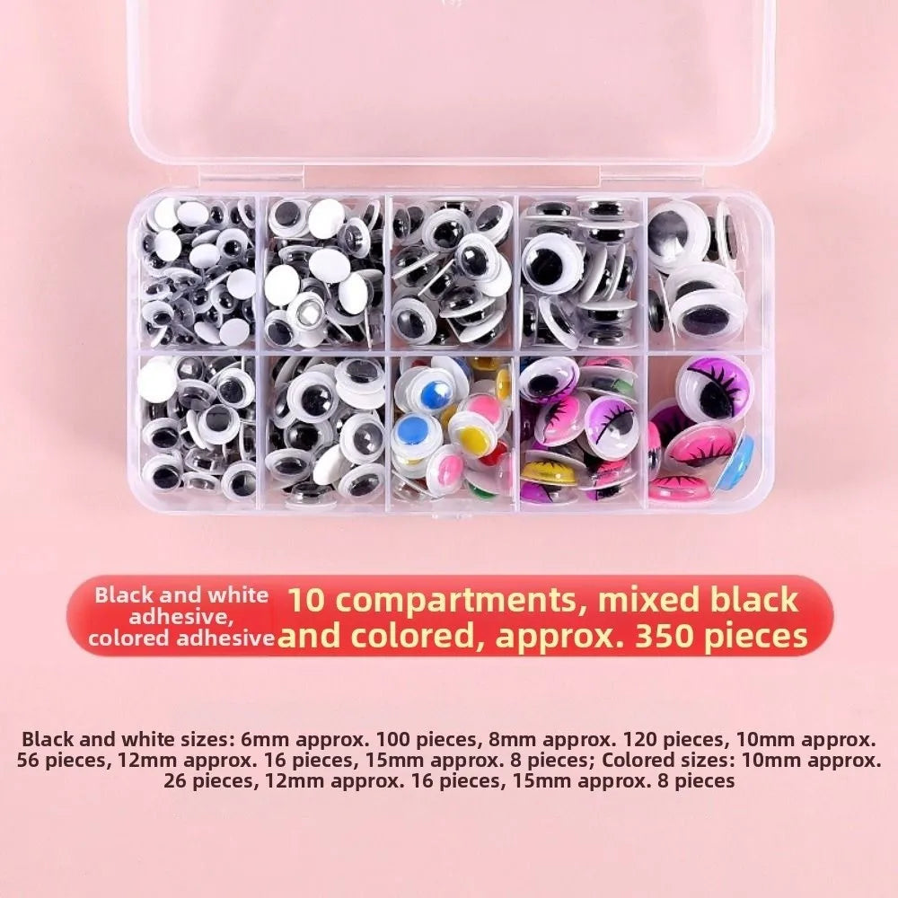 3D Wiggle Eyes with Eyelashes – DIY Doll Craft Adhesive Eyes Doll Craft Eyes Nixie