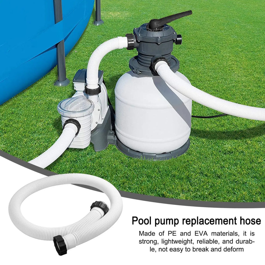 150cm Pool Sand Filter Pump Hose – Durable PE Replacement Pool Pump Hose Nixie
