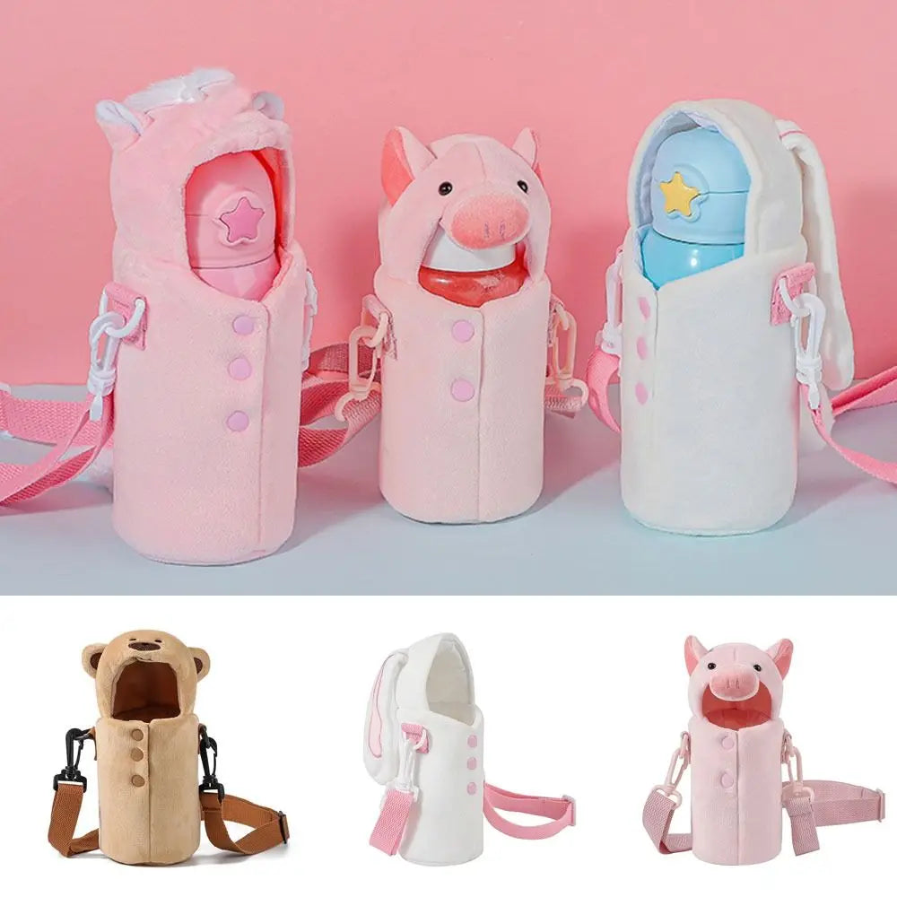 Plush Insulated Water Bottle Sleeve Cover – Camping Pouch