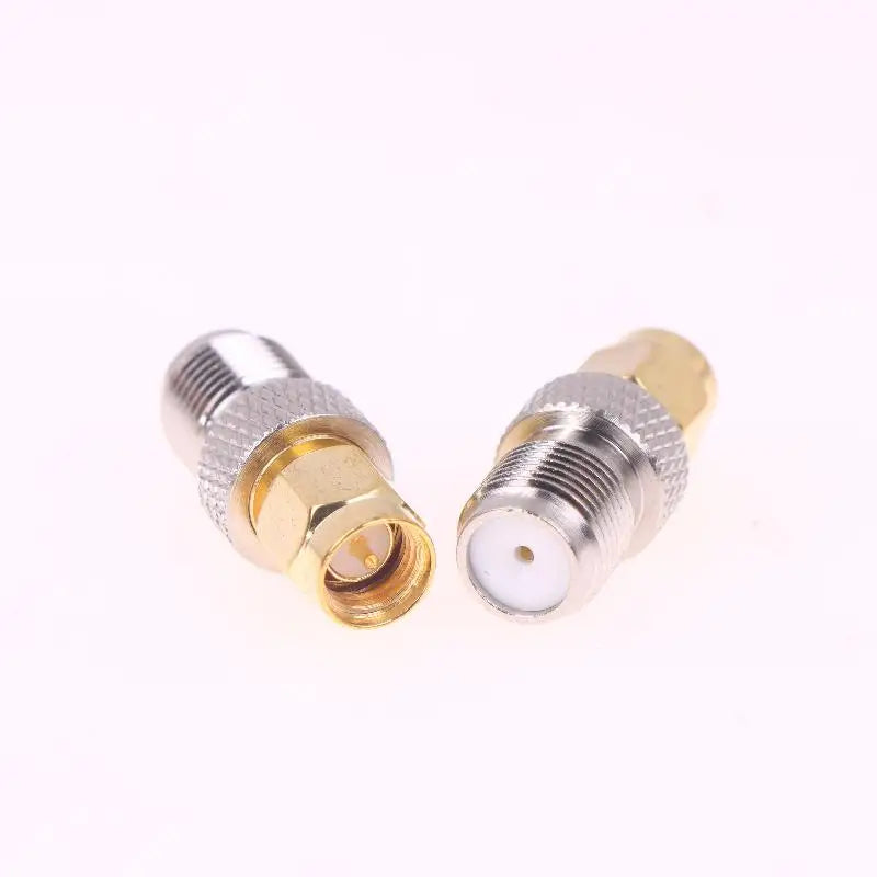 2pcs SMA Male to F Female RF Coaxial Adapter Gold Plated RF Coaxial Adapter Nixie