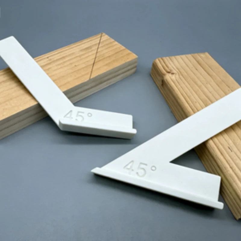 45° Angled Stop Rulers 2pcs – Woodworking Marking & Positioning Woodworking Angle Ruler Nixie