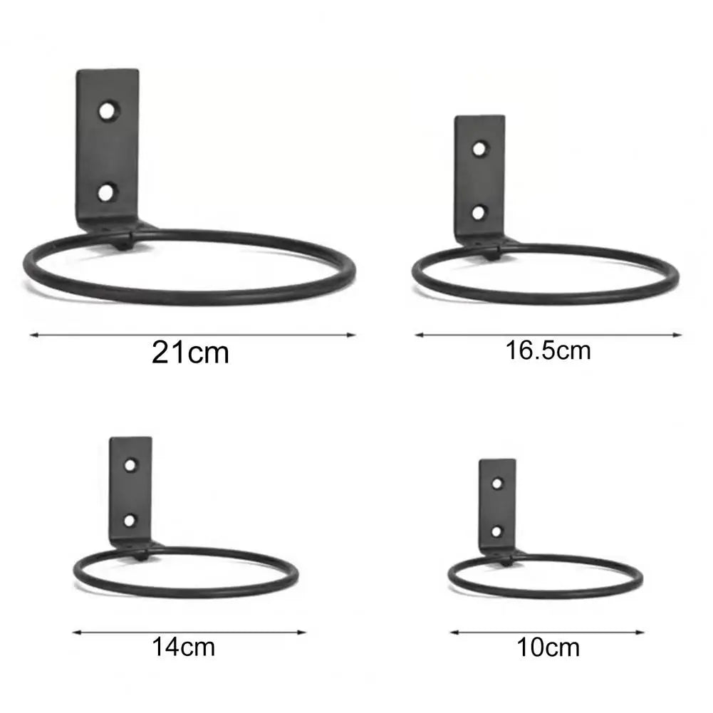 Wall Mounted Metal Flowerpot Holder Ring 4/5/6/8 Inch Sizes Flowerpot Wall Bracket Nixie