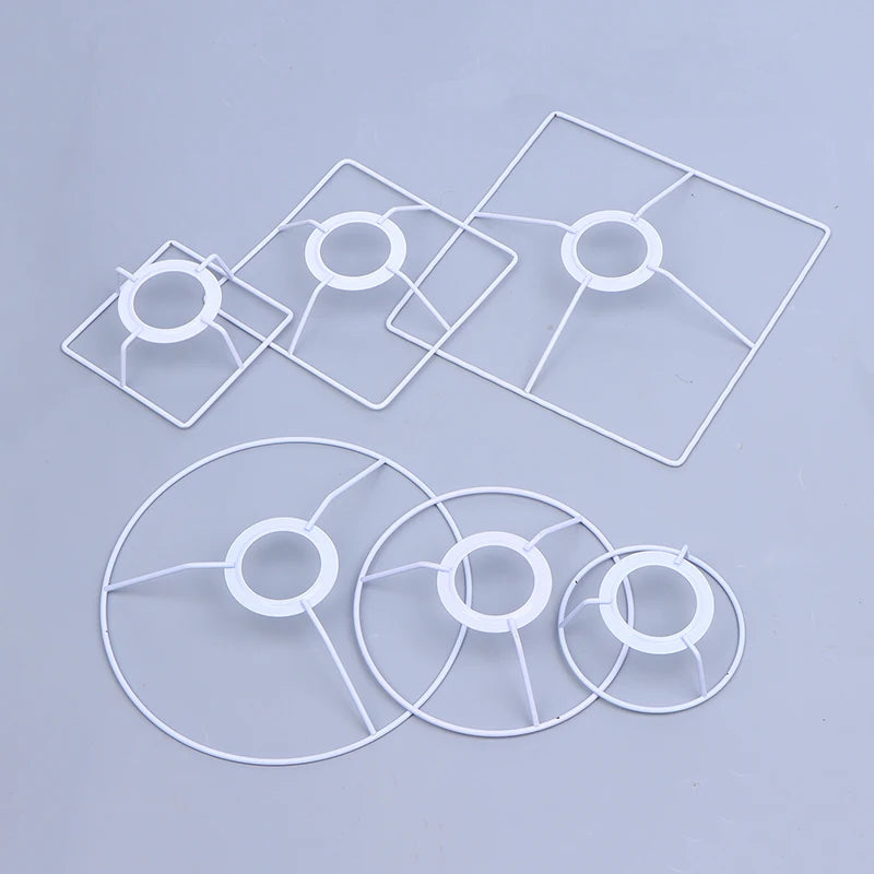 Cylinder Vintage Iron Lampshade Frame for E27 Chandelier Lamp Shade Frame Nixie