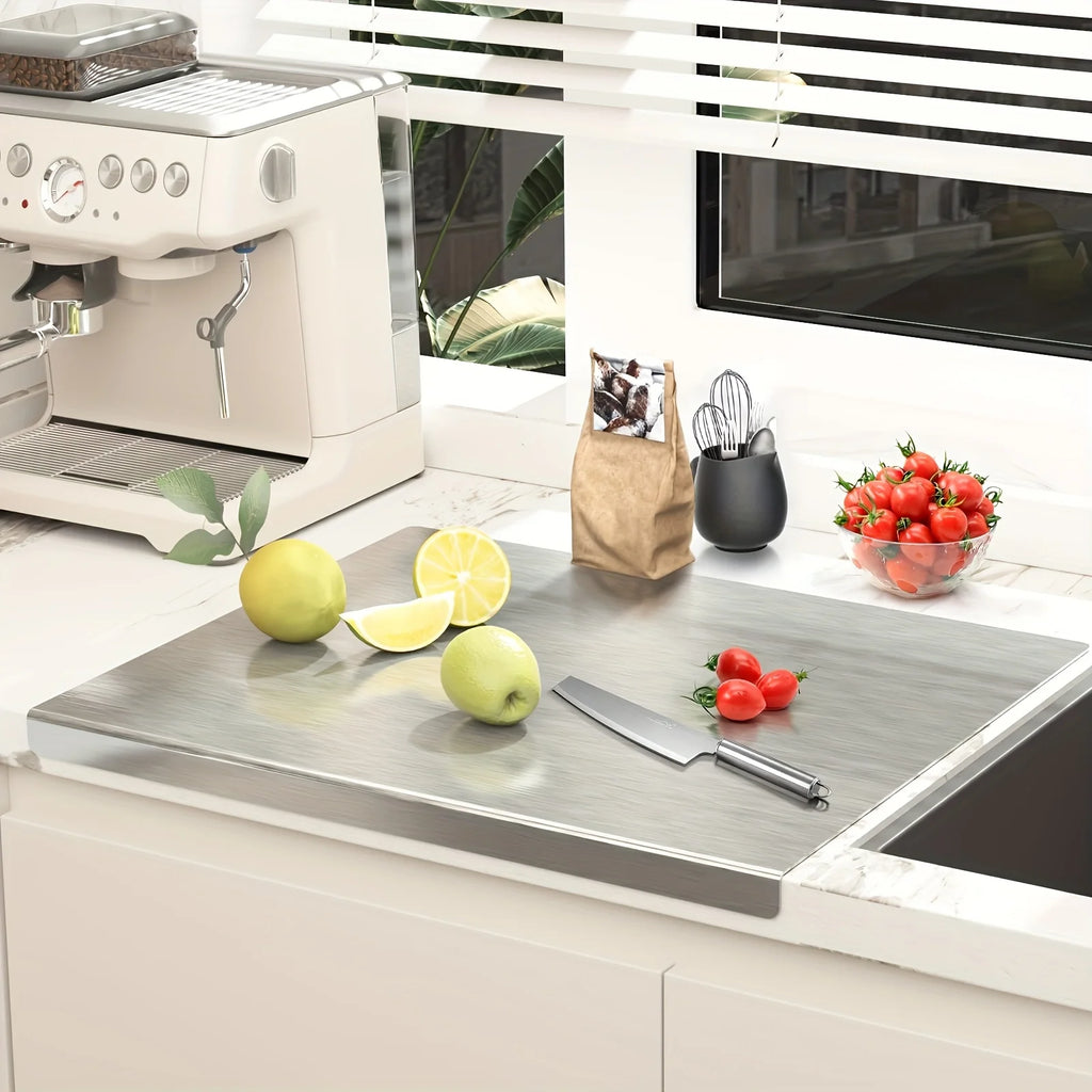 BEQ Stainless Steel Cutting Board – Heavy Duty Non-Slip