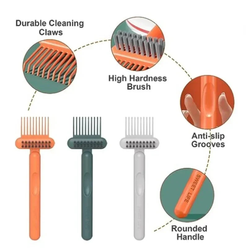 2-in-1 Comb Cleaning Brush – Mini Hair & Dust Remover Tool Comb Cleaning Brush Nixie