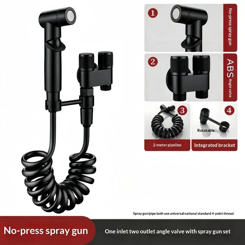 Handheld Bidet Sprayer Set – Dual Outlet Pressurized Toilet Nozzle Bidet Sprayer Set Nixie A11