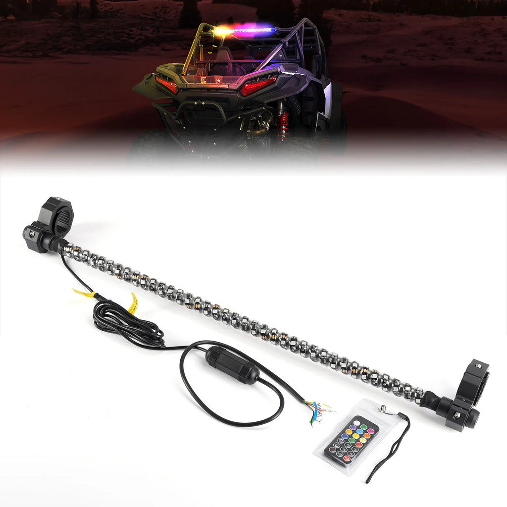UTV 30" RGB LED Chase Light Bar – Brake & Turn Signal, IP67 UTV LED Light Bar Nixie