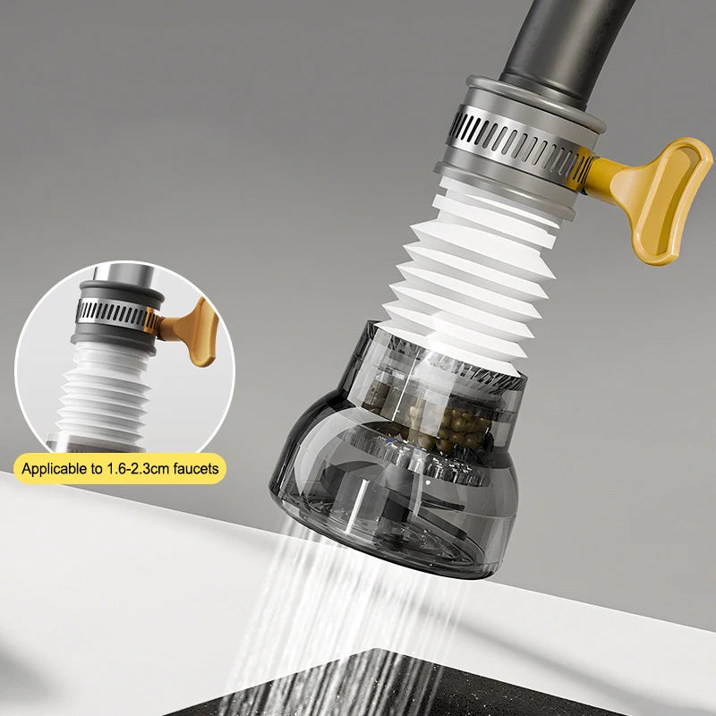 360° Swivel Faucet Bubbler – Water-Saving Kitchen Nozzle Faucet Nozzle Adapter Nixie