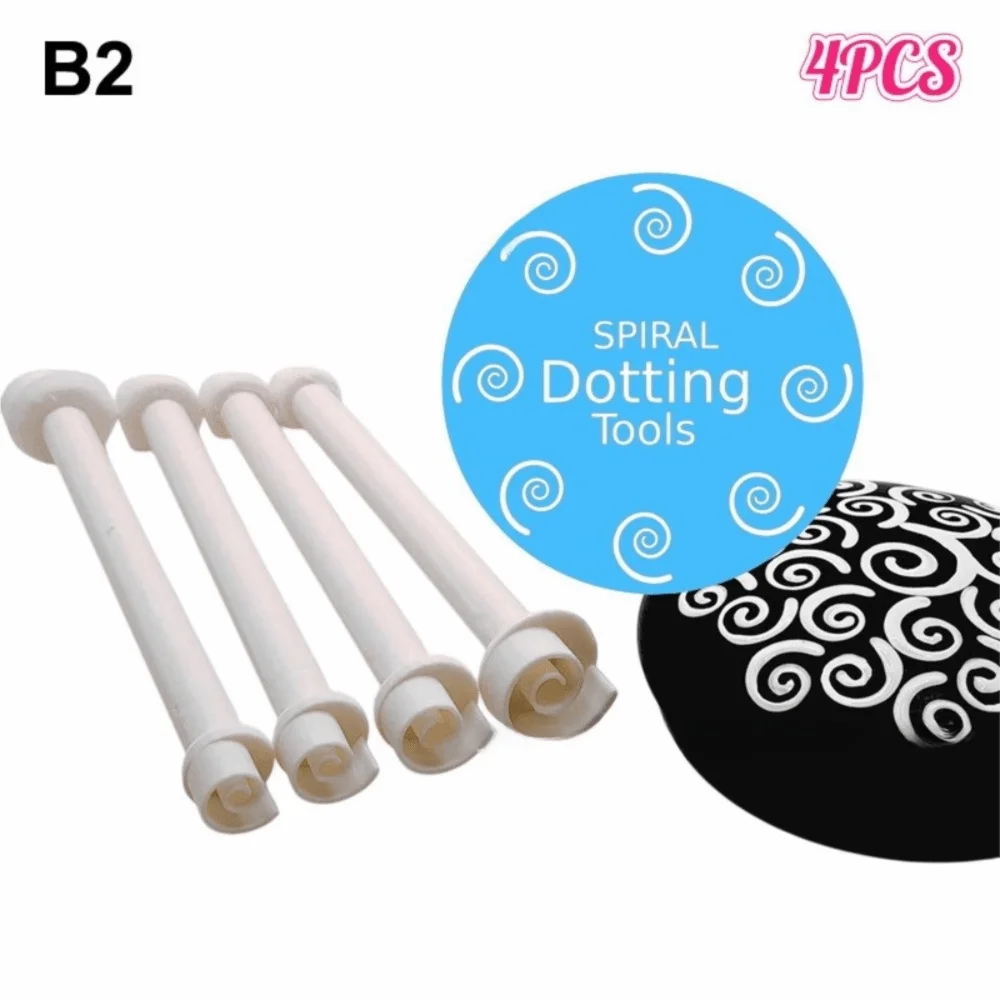 4-Piece Floral Dotting Tools – Art Stamp & Embossing Pen Set Art Dotting Tool Set Nixie B2