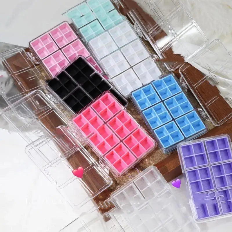 24-Grid Nail Art Organizer Box – Clear PP Storage Container
