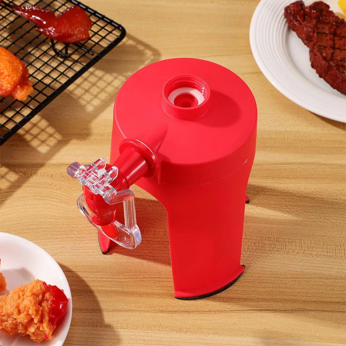 Hand-Press Inverted Soda Dispenser for Parties | Carbonated Beverage Dispenser Nixie