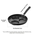 Nonstick Multi-Cavity Frying Pan 1/3/4/7 Hole Breakfast Pan Nonstick Breakfast Pan Nixie 3 hole