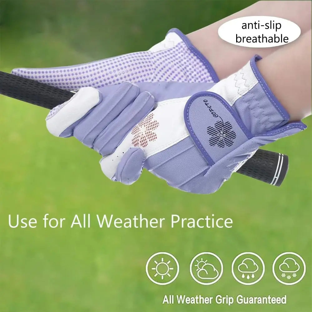 Women's Anti-Slip Golf Gloves – Enhanced Grip & Breathable PU Golf Gloves Nixie