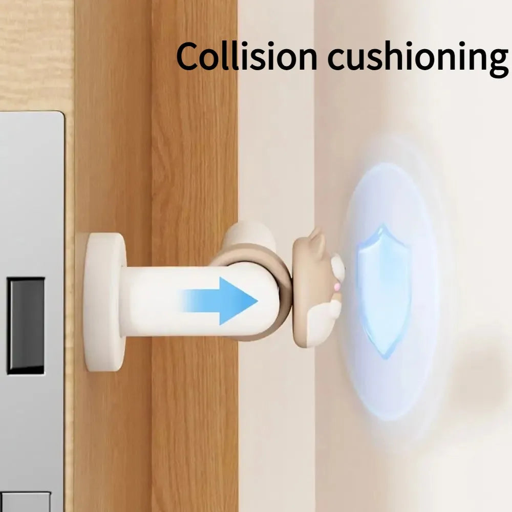 Silicone Door Handle Bumper Pad – Cartoon Anti-Shock Door Stopper Door Stopper Bumper Nixie