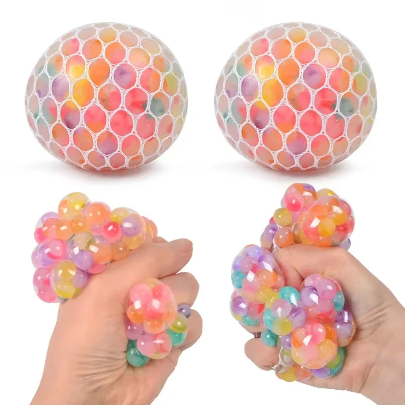 Rainbow Squishy 3D Fidget Sensory Ball Toy – Adults & Kids Fidget Sensory Toy Nixie