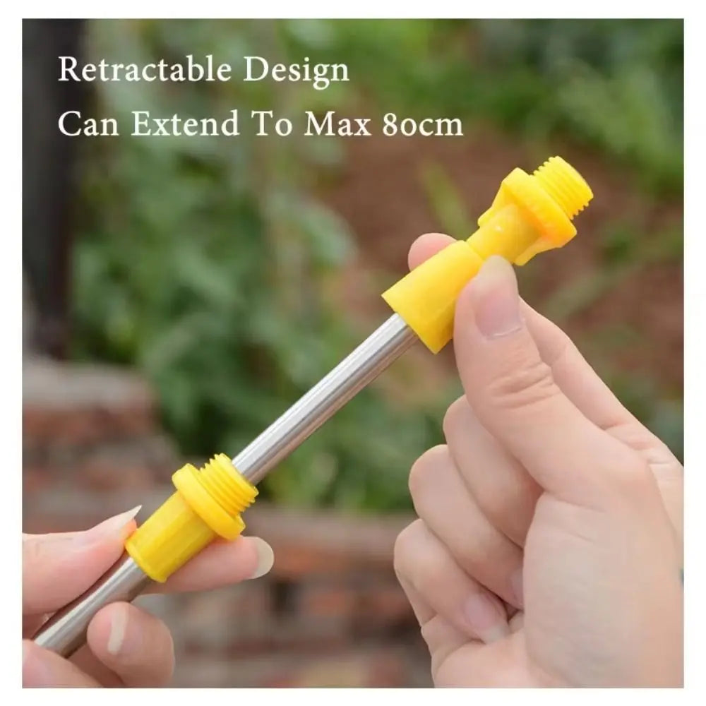 Retractable Garden Sprayer Rod 0.45–0.8m Stainless Steel Wand