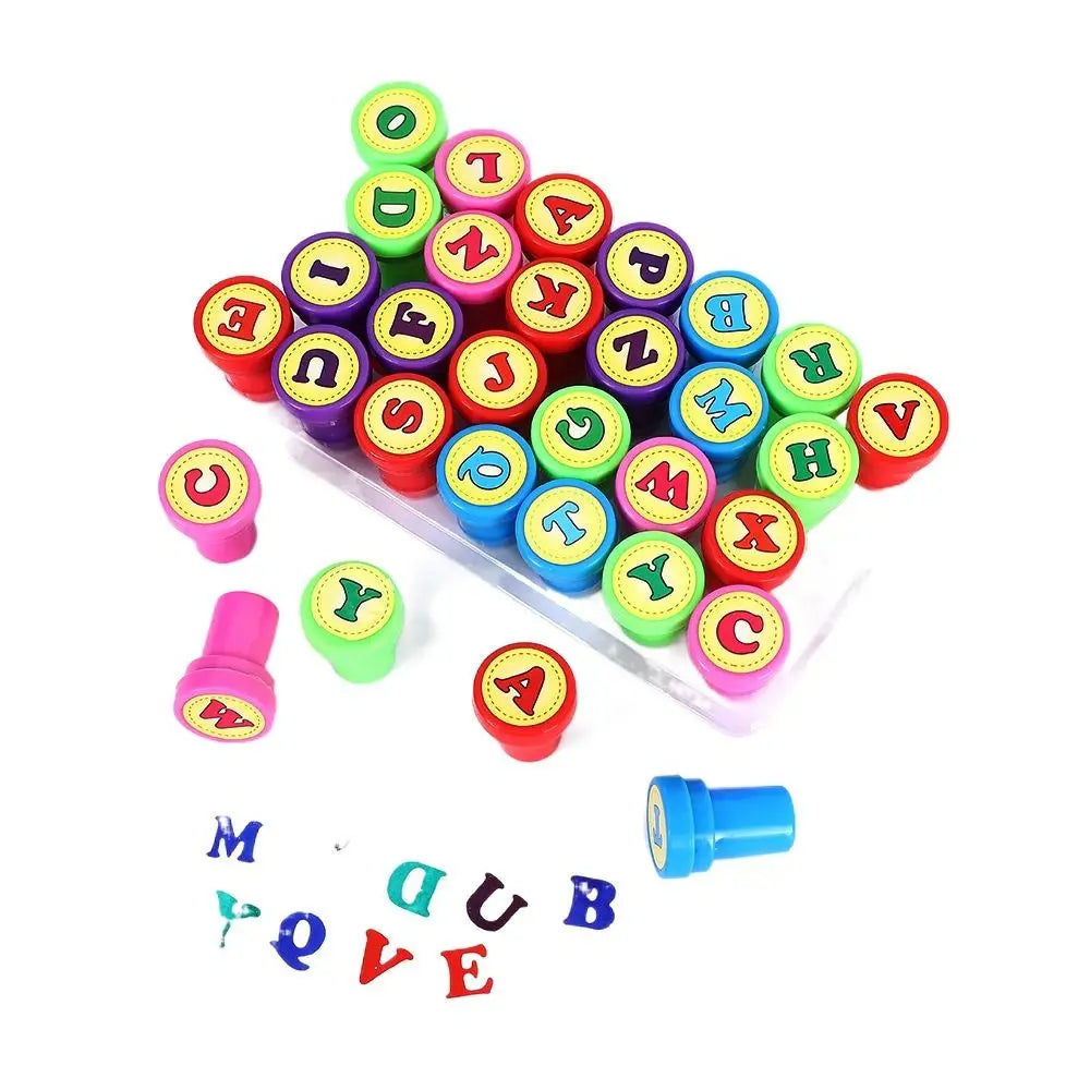 Cartoon Animal Self-Ink Stamps Set – 10, 12 or 26 Pcs