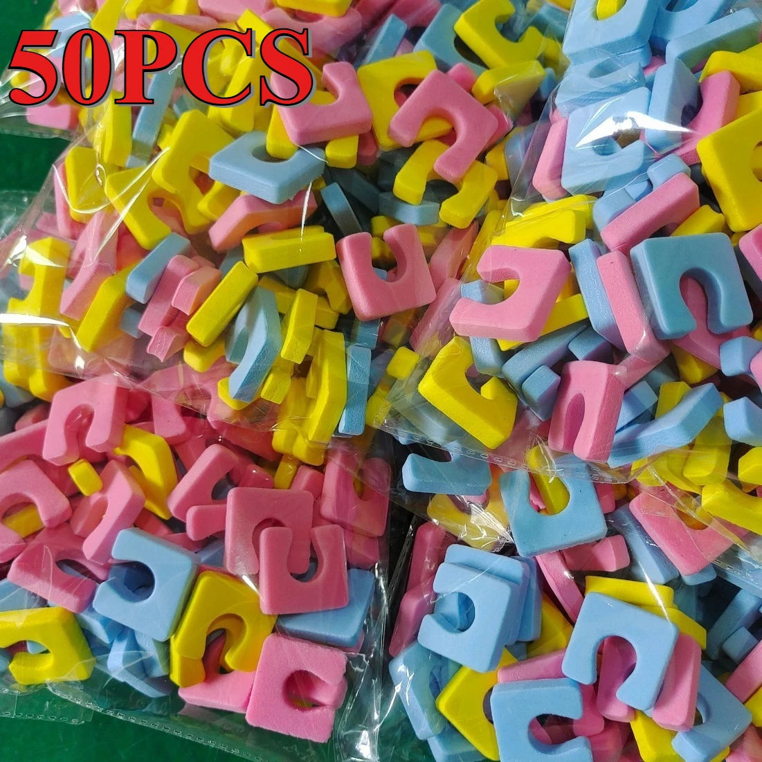 50-Pack EVA Toe Separators – Colorful Pedicure Nail Tools Toe Separators Nixie MIX