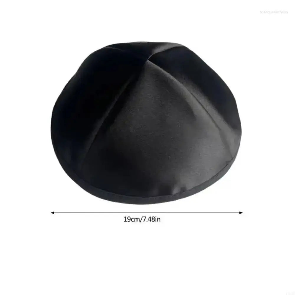 Satin Kippah Yarmulke – Lightweight Round Dome Head Cover Religious Head Cover Nixie