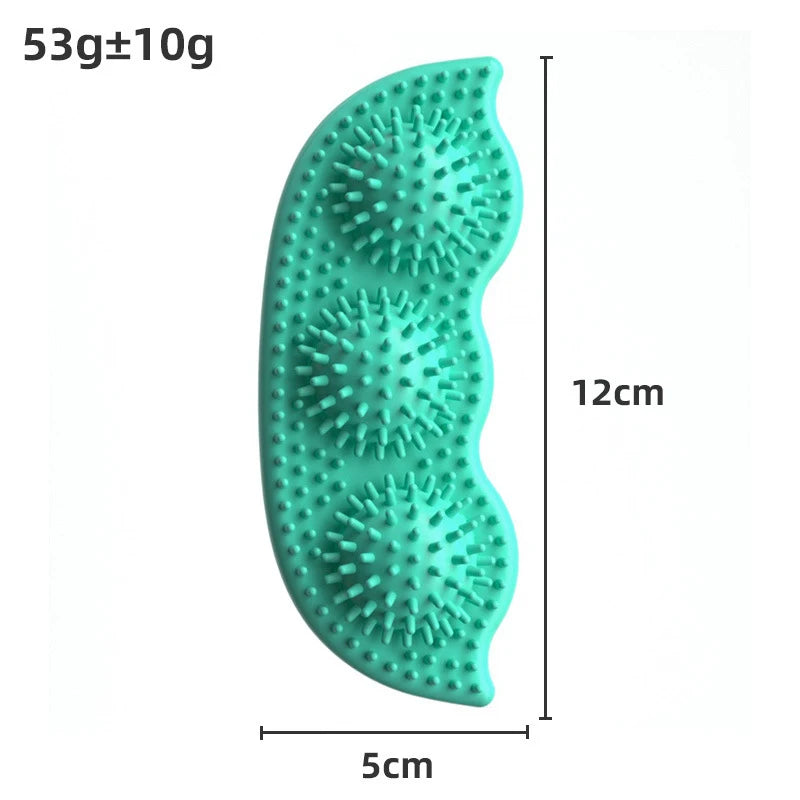 TPR Dog Chew Toy – Pea Shape Bite-Resistant Interactive Ball