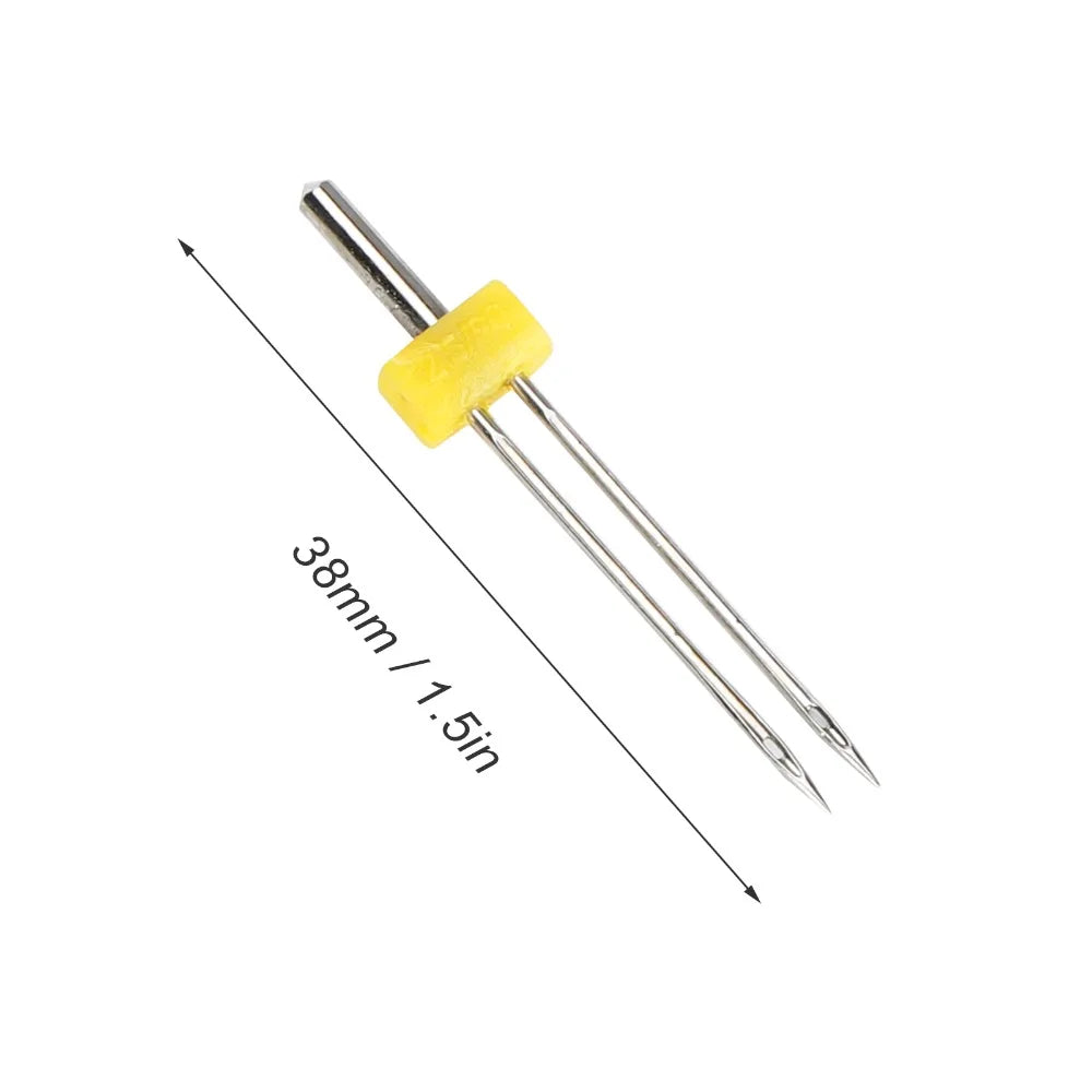 10Pcs Universal Twin Needles for Sewing Machines – High Carbon Sewing Machine Needles Nixie
