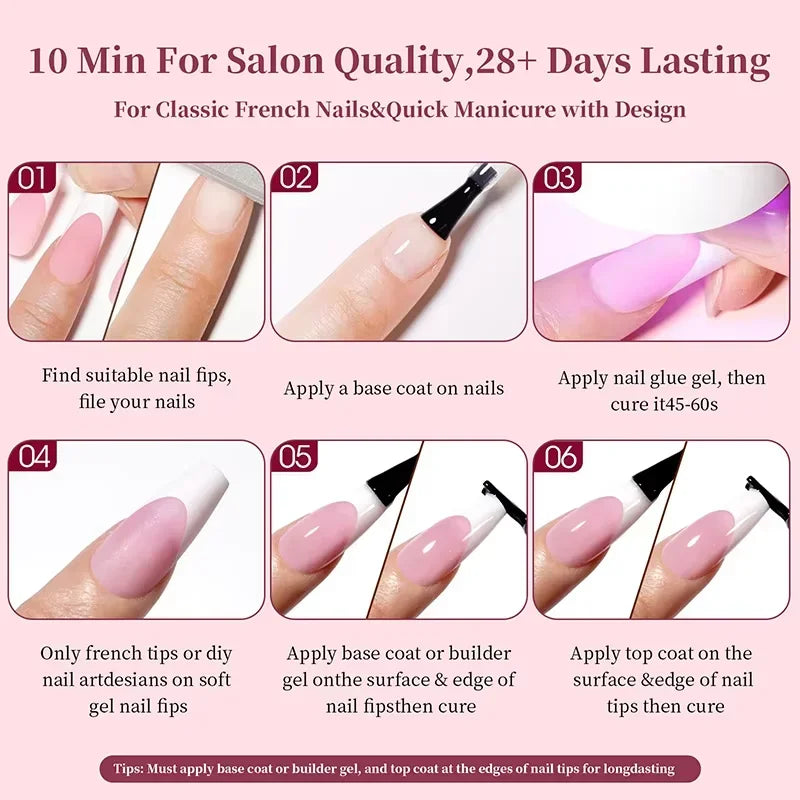 150Pcs Acrylic Press On Nails Full Cover False Tips – DIY Salon Press On Nail Tips Nixie
