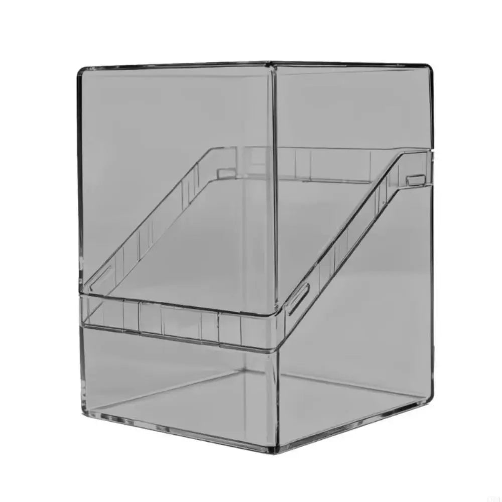 Acrylic TCG Card Storage Box – 100-Card Transparent Organizer Card Storage Box Nixie