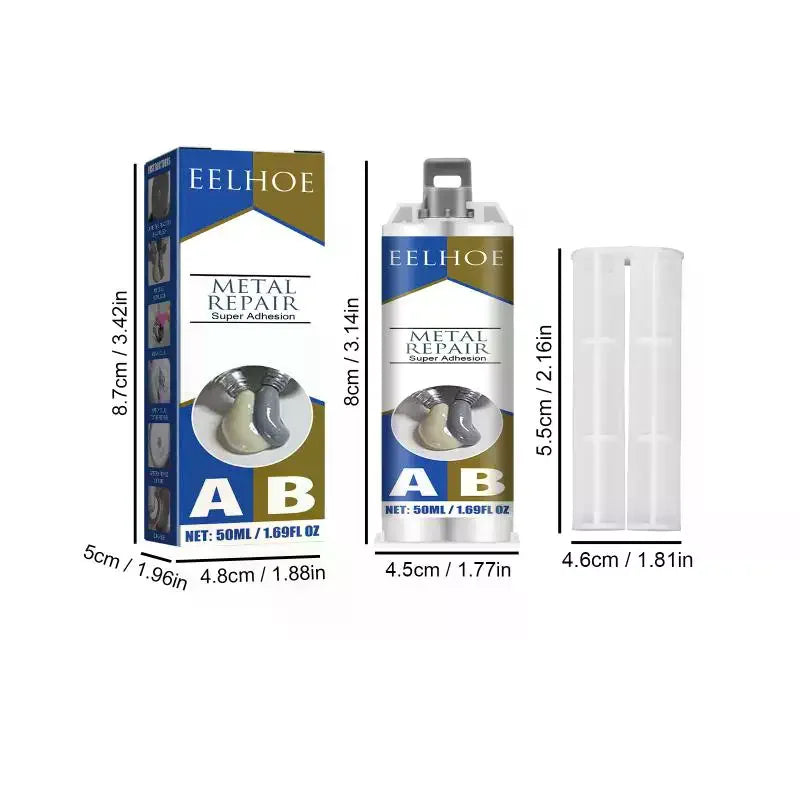 50g Cold Weld Metal Repair Paste | 2-in-1 Heat Resistant Epoxy Metal Repair Epoxy Nixie