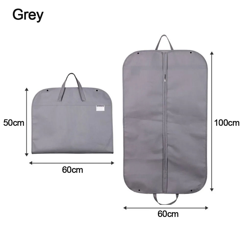 Foldable Non-Woven Garment Bag – Suit & Dress Cover Garment Storage Bag Nixie Grey