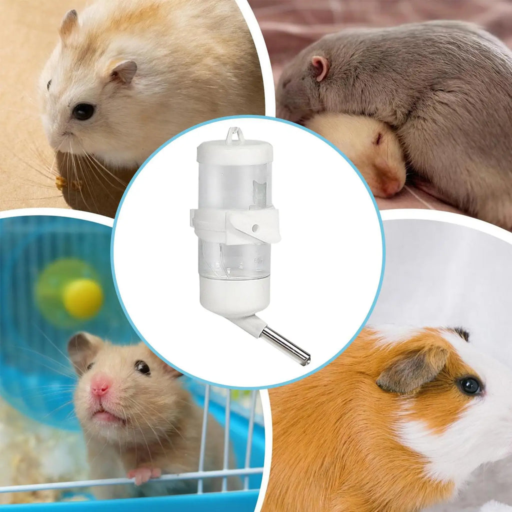 Hamster Water Bottle – Leak-Proof Dual-Ball Cage Dispenser Small Animal Water Bottle Nixie