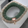 Knitted Toilet Seat Cover – Washable, Thickened & Universal Fit Toilet Seat Cover Nixie one size Green