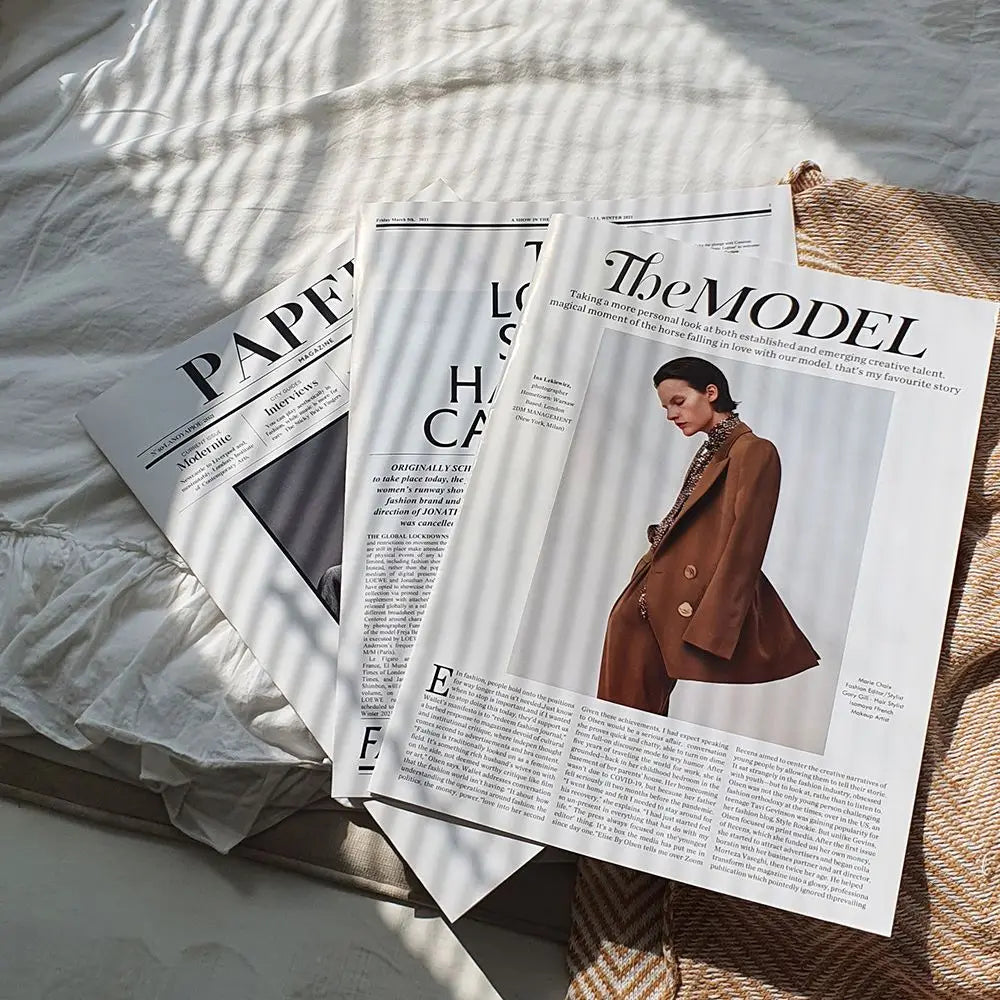 English Newspaper Style Photography Prop Sheet 62×42cm Photography Prop Nixie