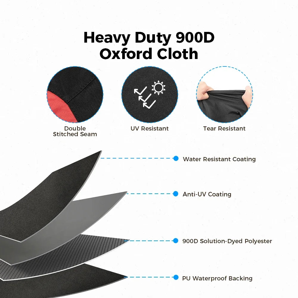 KEMITOUR Outboard Motor Cover 900D Waterproof Mercury V8 4.6L Outboard Motor Cover Nixie