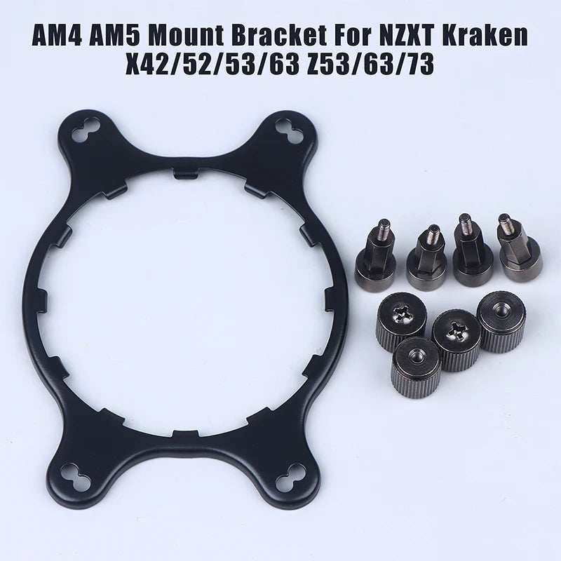 AM4 AM5 Mount Bracket Stud Nut Kit for NZXT Kraken X/Z Series CPU Cooler Bracket Kit Nixie
