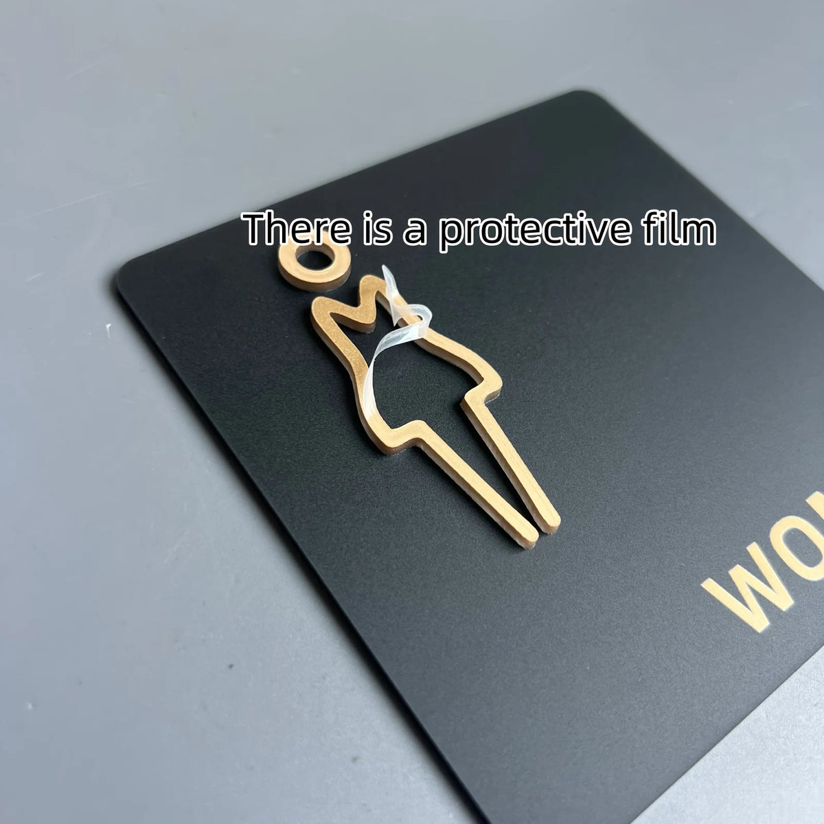 3D Acrylic Restroom Sign – Men's & Women's WC Door Indicator Restroom Door Sign Nixie