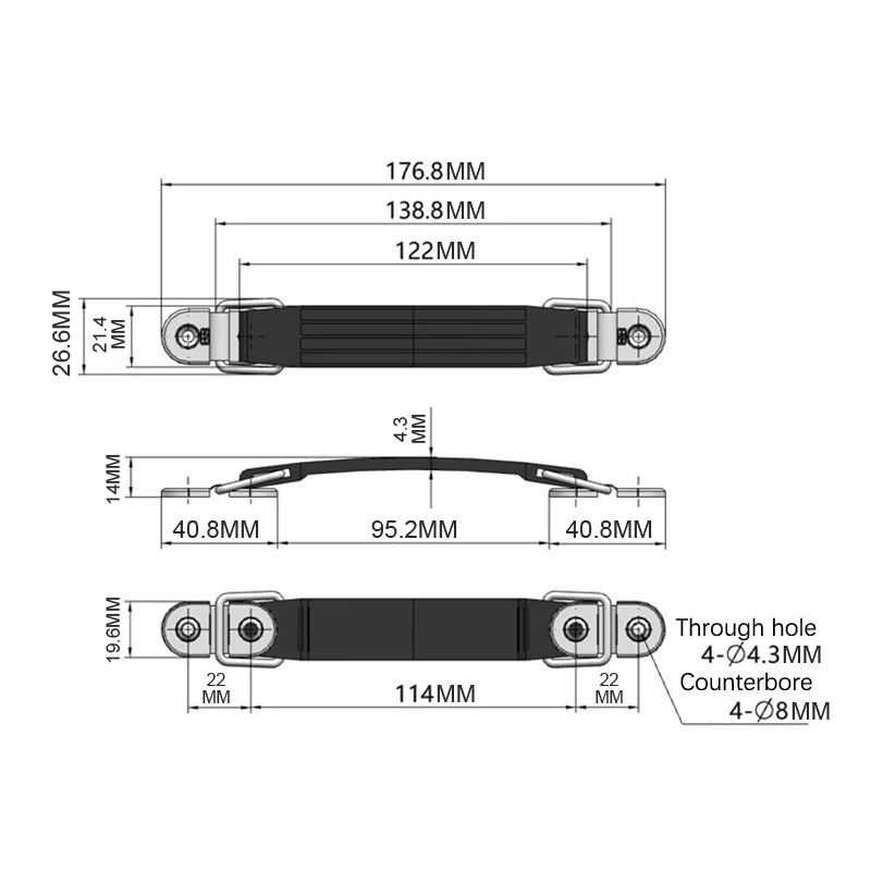 Telescopic Luggage Handle Replacement – Portable Pull Rod