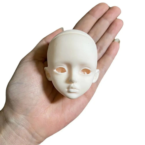 1/6 BJD MJD Doll Head Soft PVC Blank DIY Makeup Practice BJD Doll Head Nixie