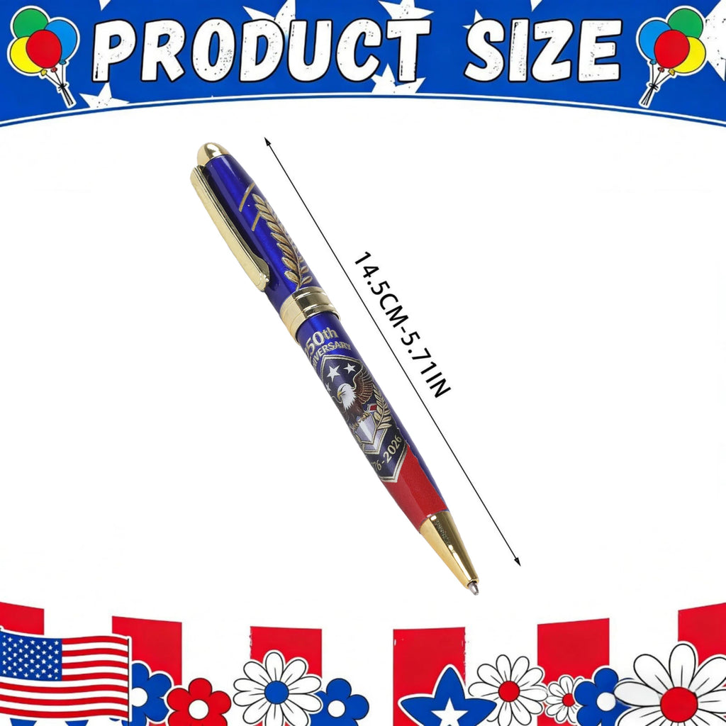 250th Anniversary Patriotic Commemorative Pen 1776–2026 Gift Commemorative Ballpoint Pen Nixie