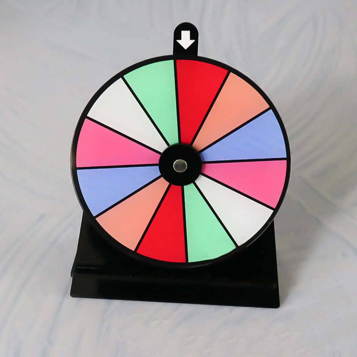 Prize Wheel Spinner with Stand – 12-Slot Erasable Roulette Prize Spin Wheel Nixie