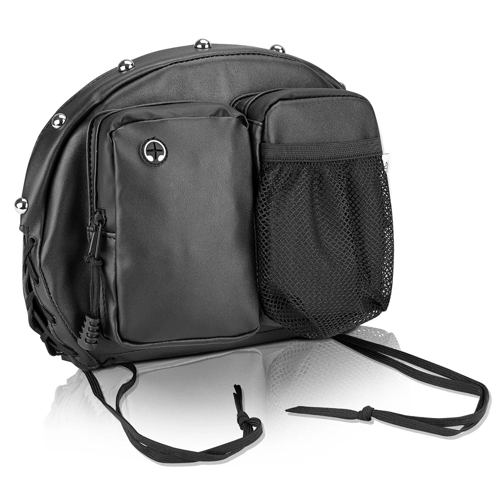 Motorcycle Backrest Bag PU Leather Sissy Bar Organizer Pocket Motorcycle Backrest Bag Nixie Type A