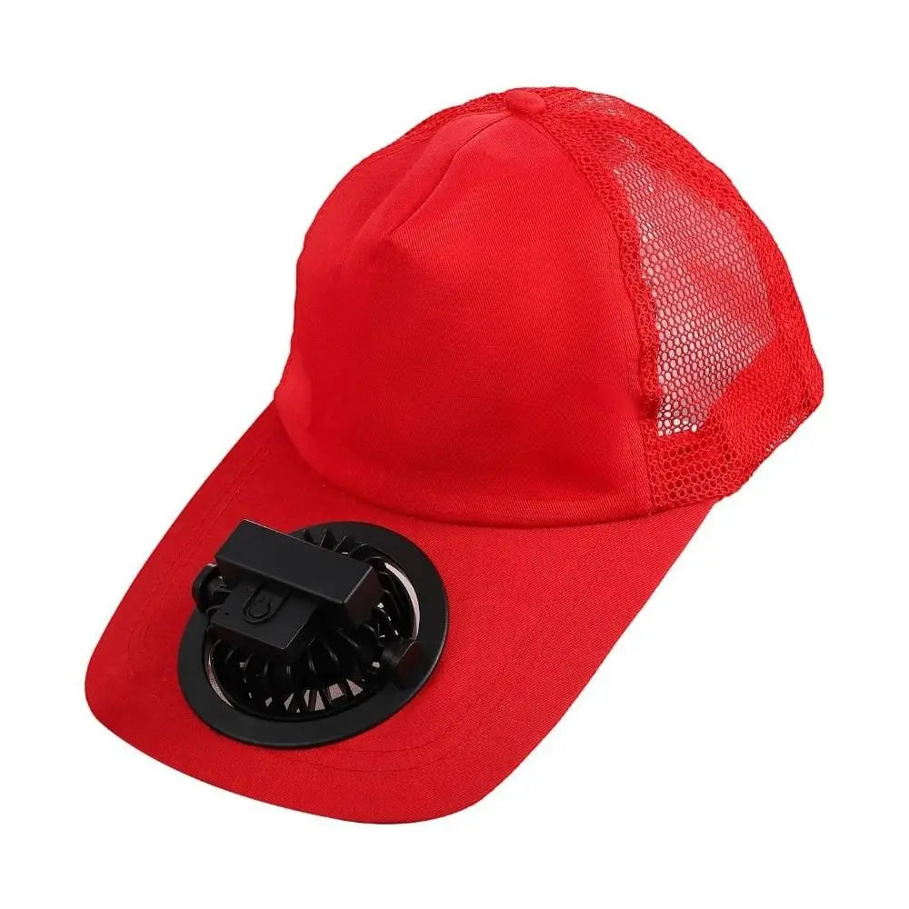 Cooling Fan Baseball Cap 3-Speed USB Rechargeable Sun Hat Fan Baseball Cap Nixie