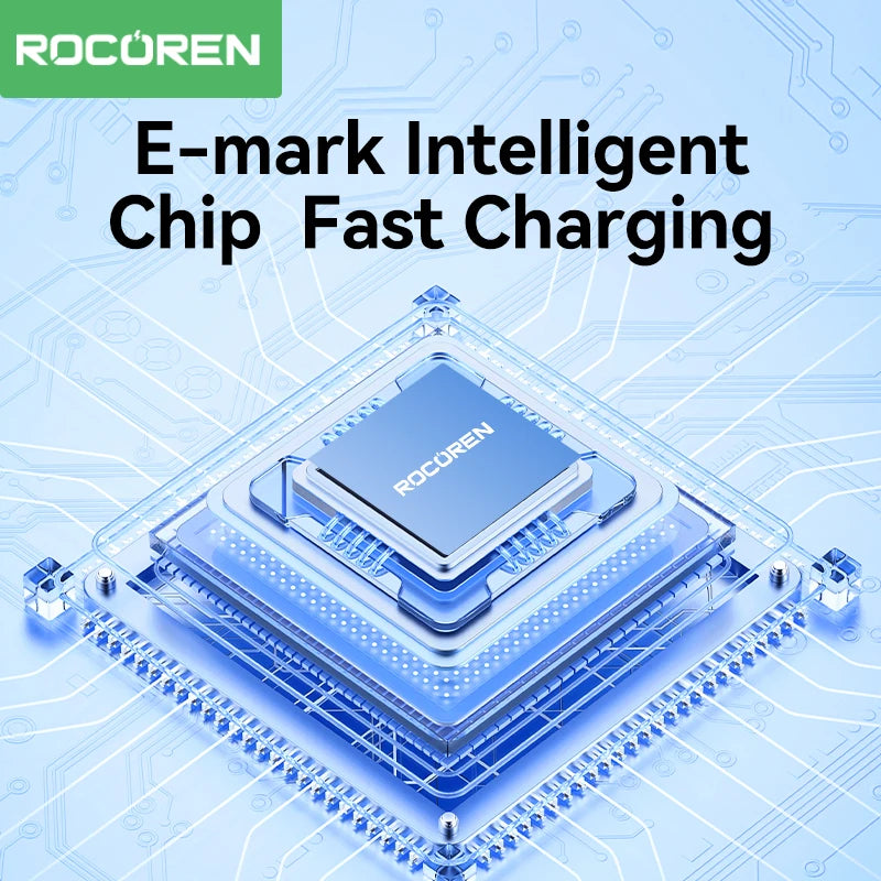 Rocoren 100W USB-C Cable 5A PD 3.1 Fast Charging – Samsung, Mac USB-C Charging Cable Nixie
